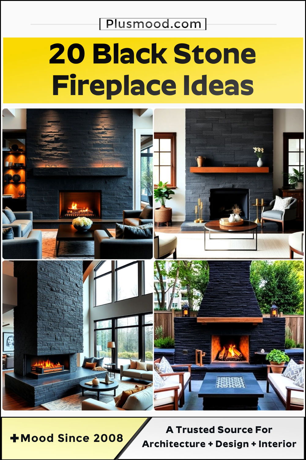 Black Stone Fireplace Ideas: Transform Your Living Space with Elegant Design - Image 4