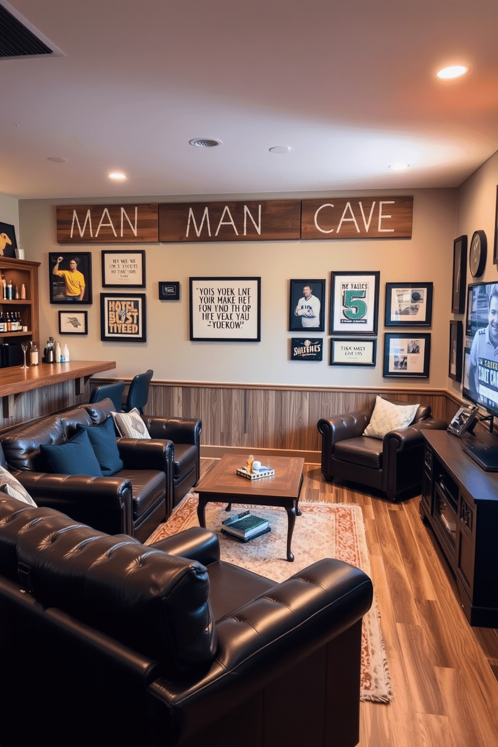 Top Black Man Cave Ideas for a Bold and Masculine Retreat - Image 1