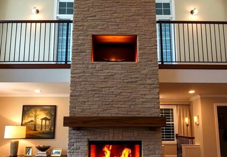Two Story Fireplace Ideas: Elevate Your Home with Stunning Designs