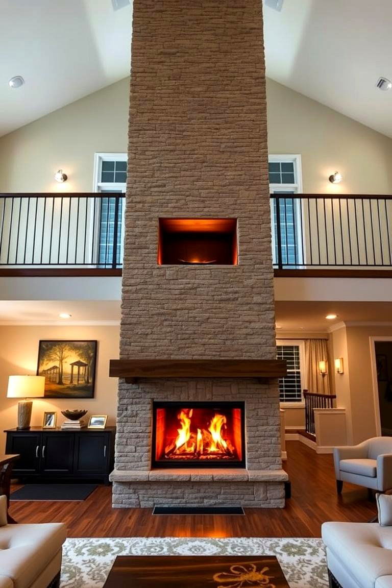 Two Story Fireplace Ideas: Elevate Your Home with Stunning Designs