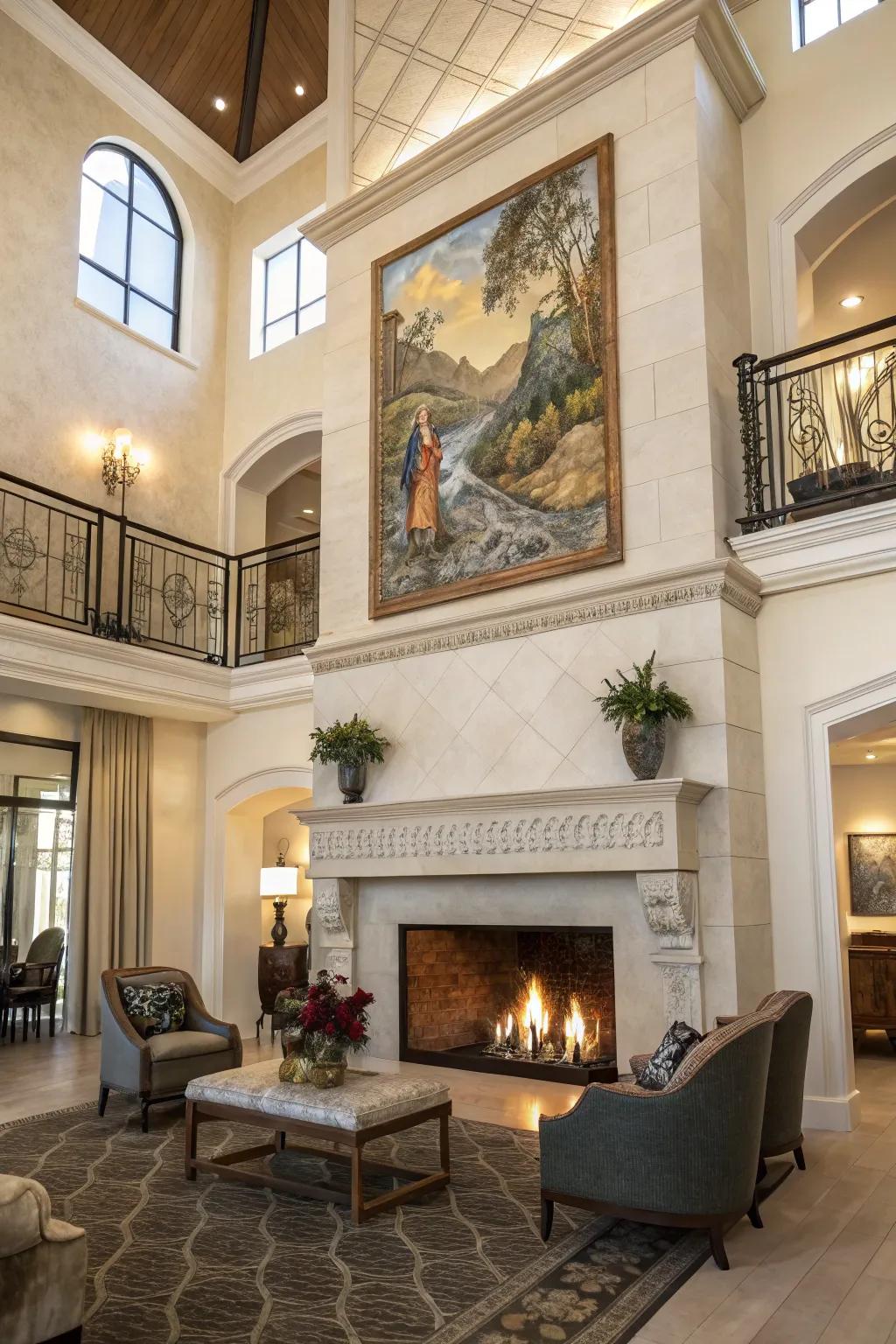 Two Story Fireplace Ideas: Elevate Your Home with Stunning Designs - Image 3